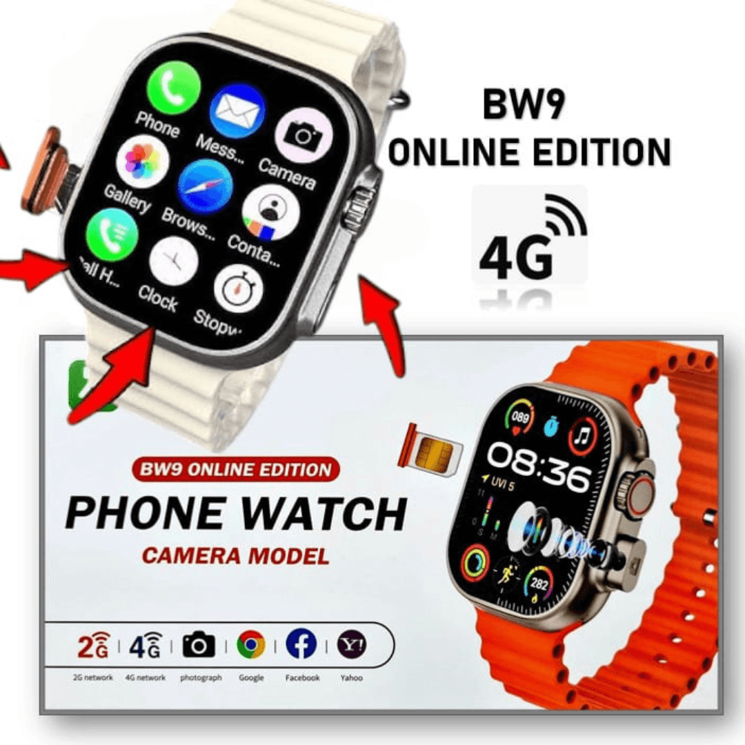 BW-9 ULTRA 4G SMARTWATCH WITH CAMERA